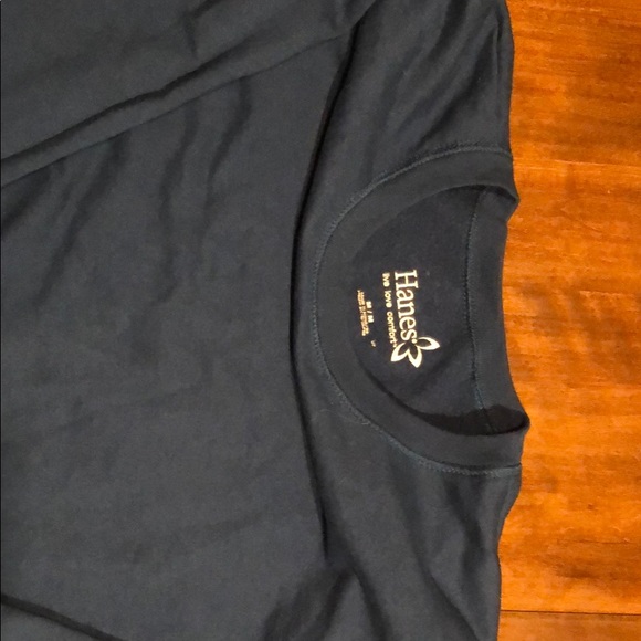 Blue long sleeve Hanes Sweatshirt. - Picture 2 of 2
